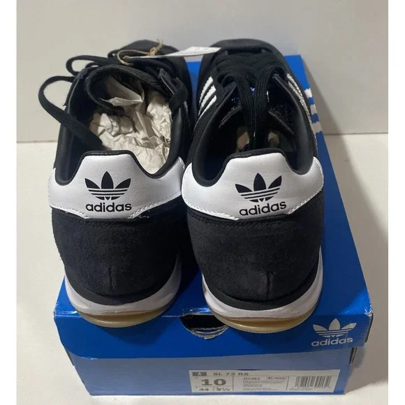 adidas SL 72 RS Core Black Cloud White Blue JI1282 Men\'s Size 10 NEW Retro 70s ADIDAS SL 72 RS JI1282 - Shiekh main image 3